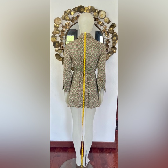 Vintage Connie Sage Inc 1970s butterfly collar Mini dress. XXS - Picture 10 of 13